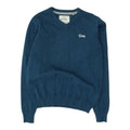 Diesel Mens Blue V Neck Knit Jumper Vintage Designer Sweater Knitwear VTG Graphic Tee – Soft Feel · Top Pick For Any Outfit