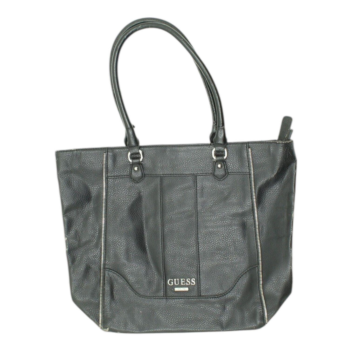 Guess Black Tote Bag Vintage Womens Faux Leather Designer Top Handle Handbag Tote Bag – Premium Graphic · High-Quality Print
