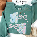 Gigi Comfort Colors Sweatshirt Grandma Crewneck Mother39s Day Gifts New Grandmother Shirt Womens Bows Sweatshirt – Warm & Stylish · Great Gift For Fans
