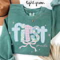 First Grade Comfort Colors Sweatshirt Teacher Team Shirts 1st Grade Crewneck Back to School First Grade Department Gifts Crew Sweatshirt – Easygoing Wear · Must-Have Style