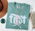 First Grade Comfort Colors Shirt Teacher Team TShirts 1st Grade Tee Back to School First Grade Department Gifts Crew Graphic Tee – Easygoing Wear · High-Quality Print