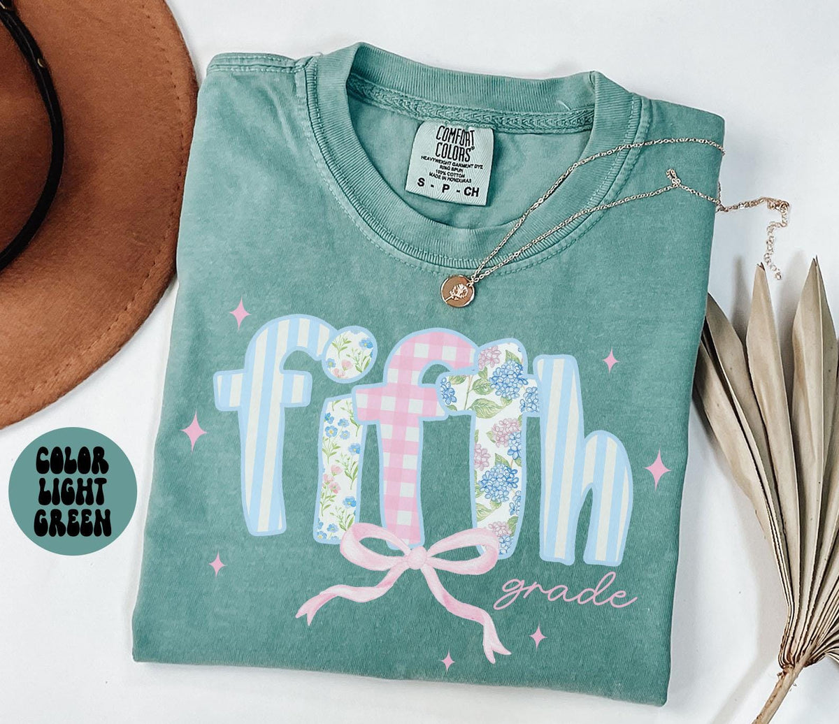 Fifth Grade Comfort Colors Shirt Teacher Team TShirts 5th Grade Tee Back to School Fifth Grade Department Gifts Crew Graphic Tee – Soft Feel · Great Gift For Fans