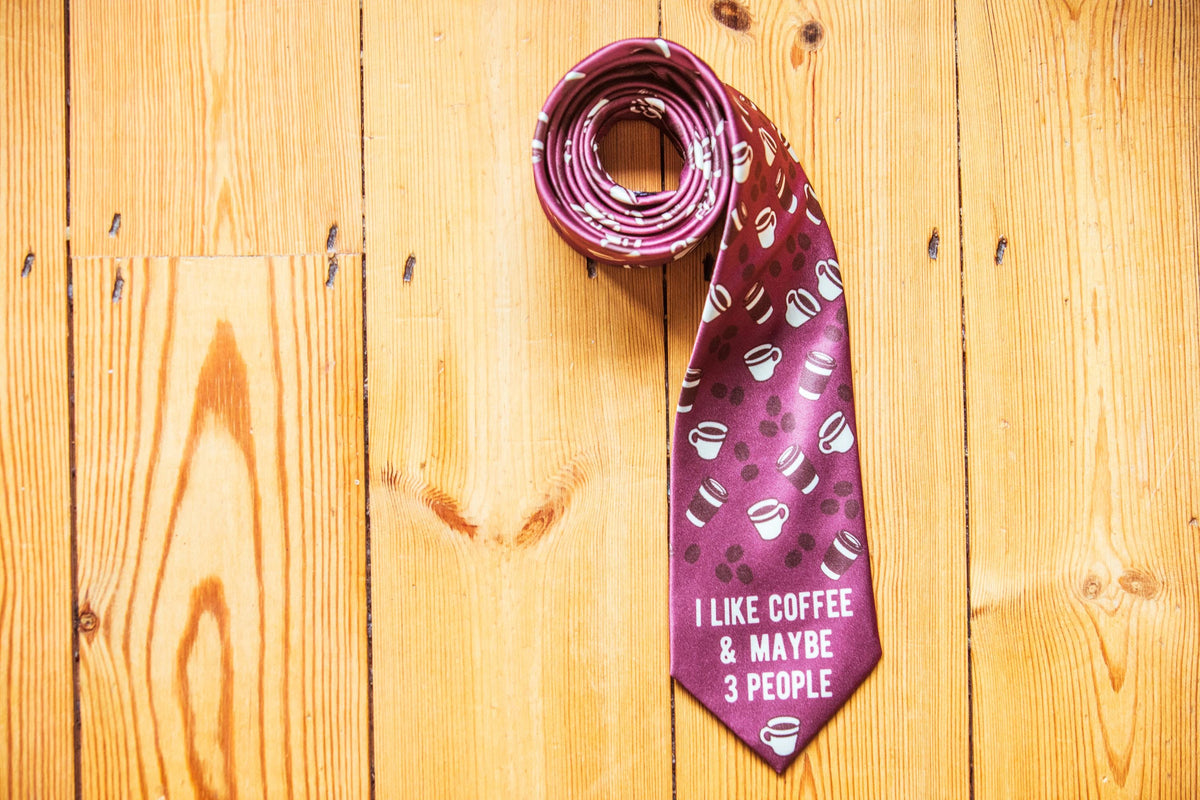 Father39s Day Gift I Like Coffee And Maybe 3 People Retirement Gift Gifts For Grandpa Funny Neckties Coffee Lover Ties Science Teacher Graphic Tee – Fan Favorite · Trending Graphic Apparel
