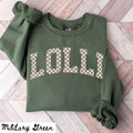 Lolli Sweatshirt Mother39s Day Gifts Lolli Crewneck Lolli Shirts Lolli Gifts Checkered Sweatshirt – Soft Feel · Top Pick For Any Outfit