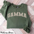 Gamma Sweatshirt Mother39s Day Gifts Gamma Crewneck Gamma Shirts Gamma Gifts Checkered Sweatshirt – Warm & Stylish · Top Pick For Any Outfit