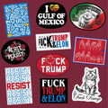 10 AntiTrump Resist Stickers Liberal Democrat Political Activism Large Stickers for Adults Funny Stickers For Water Bottles Hate Trump Graphic Tee – Everyday Comfort · Perfect For Daily Wear
