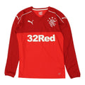 Rangers 201718 Away Shirt Mens Puma Long Sleeve Football Sportswear Red Small Graphic Tee – Everyday Comfort · Great Gift For Fans