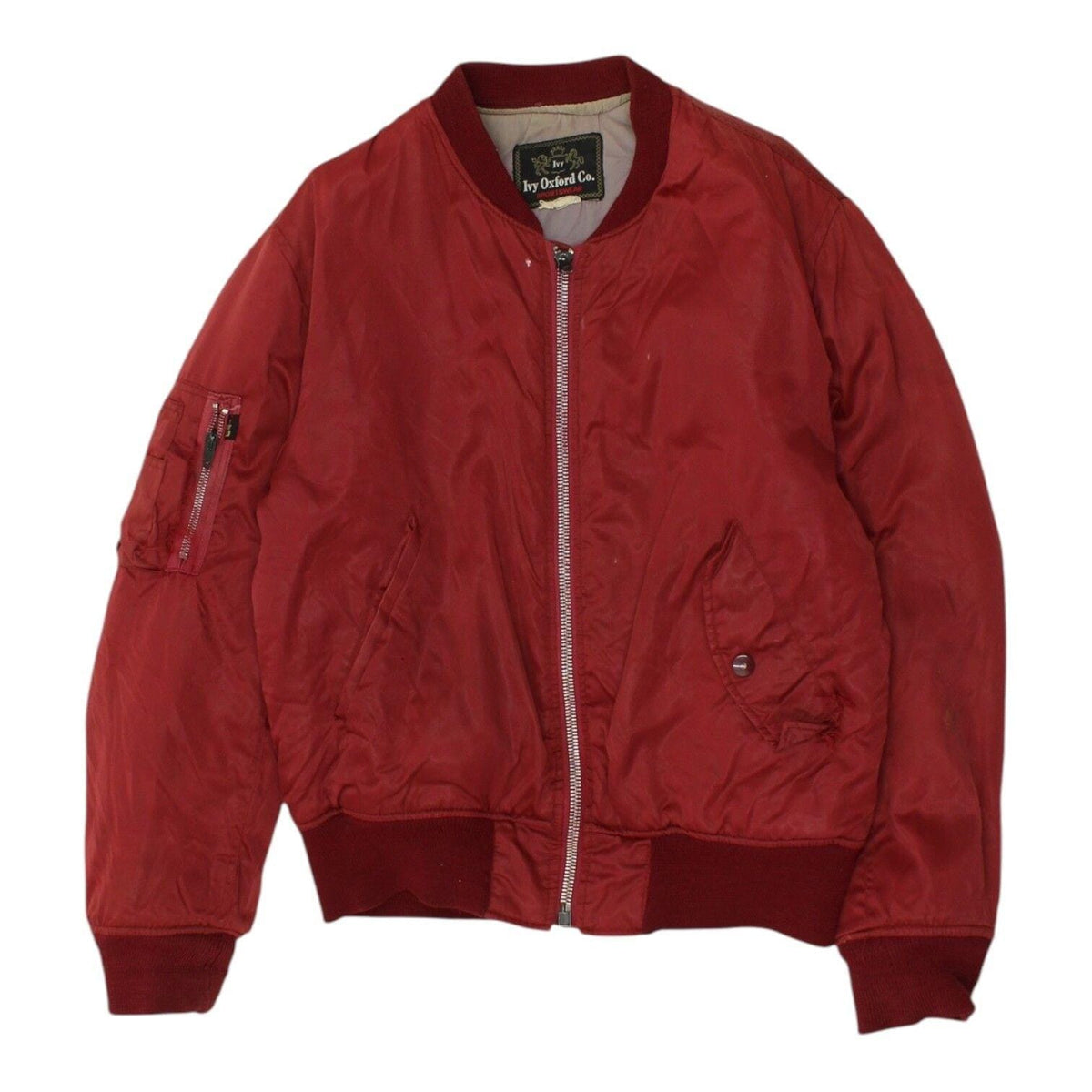 Vintage Quilted Bomber Jacket Ivy Oxford Co Mens Red Designer Streetwear Graphic Tee – Feel-Good Design · Great Gift For Fans