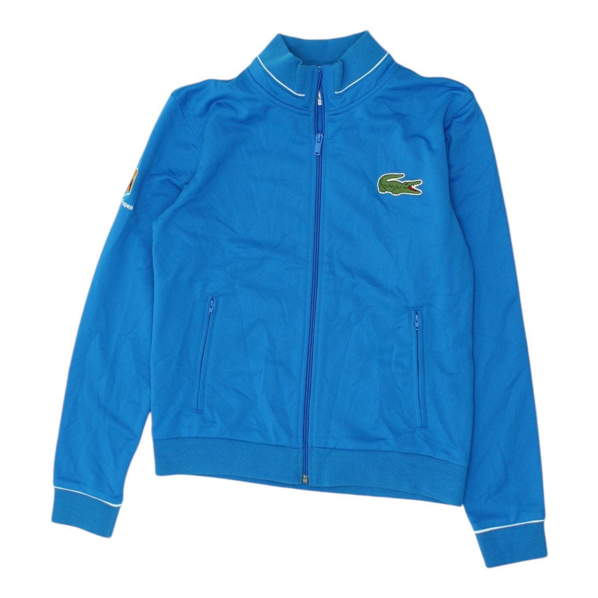 Lacoste Blue Track Jacket Australian Open Womens Tennis Sportswear Full Zip Graphic Tee – Bold Style · Perfect For Daily Wear