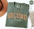 Second Grade Comfort Colors Shirt Fall Autumn Teacher Tee 2nd Grade TShirt Back to School Second Grade Department Gifts Crew Squad Graphic Tee – Premium Graphic · High-Quality Print