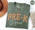 PreK Comfort Colors Shirt Fall Autumn Teacher Tee Preschool TShirt Back to School Preschool Department Gifts Pre K Shirt Crew Squad Graphic Tee – Aesthetic Look · Top Pick For Any Outfit