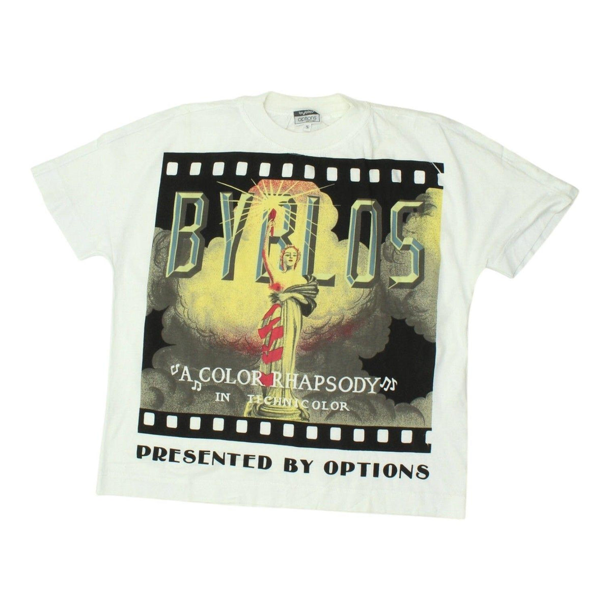 Byblos Mens White Tshirt A Color Rhapsody Streetwear Fashion Graphic Print Tee Graphic Tee – Easygoing Wear · Must-Have Style