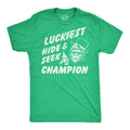 Luckiest Hide and Seek Champion Shirt St Patrick39s Day Shirt Man Shamrock Shirt Men Green Irish Party Shirt Bigfoot Shirt Sasquatch Tee Graphic Tee – Soft Feel · Perfect For Daily Wear