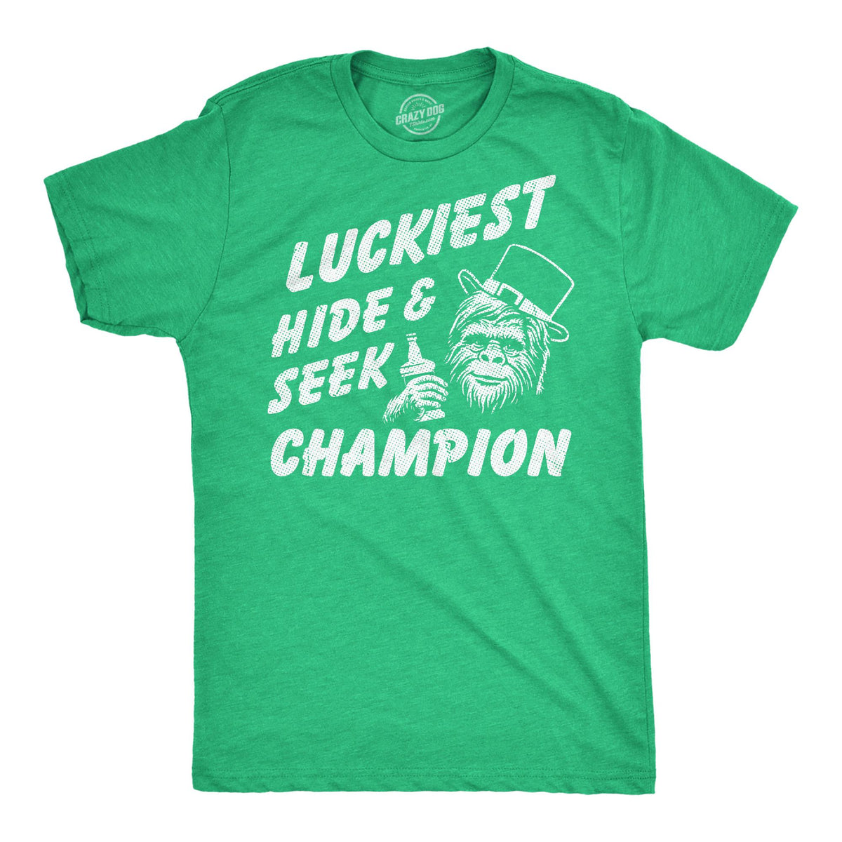 Luckiest Hide and Seek Champion Shirt St Patrick39s Day Shirt Man Shamrock Shirt Men Green Irish Party Shirt Bigfoot Shirt Sasquatch Tee Graphic Tee – Soft Feel · Perfect For Daily Wear