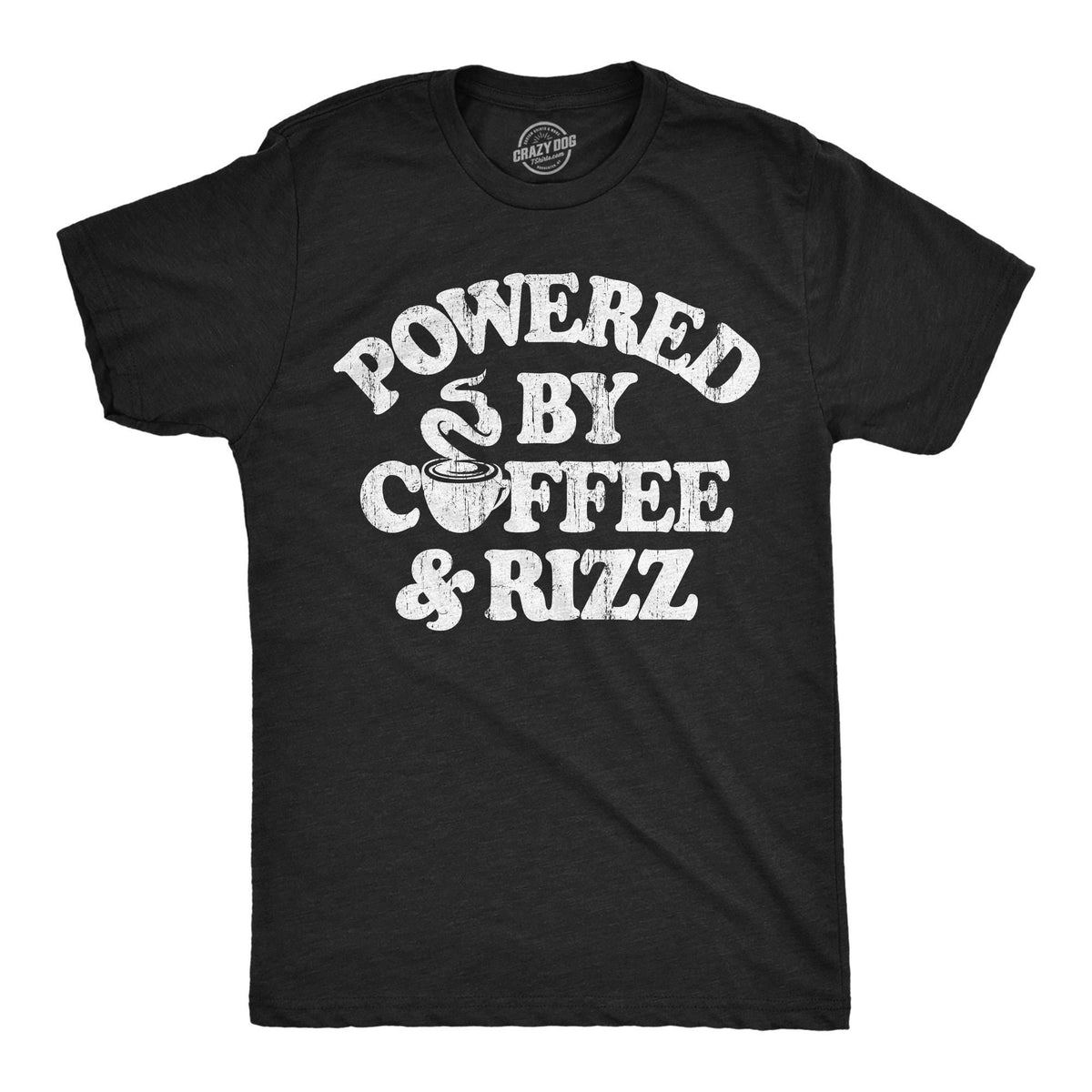 Powered By Coffee and Rizz Gen Z Shirts Rizz Shirts Charisma Shirts Coffee Lover Gifts Sarcastic T Shirt Funny Shirt For Men Coffee T Graphic Tee – Aesthetic Look · Perfect For Daily Wear