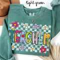 Comfort Colors Teacher Team Sweatshirt Teacher Crew Sweatshirt Back to School Crewneck Group Tee Teacher Department Gifts Sweatshirt – Aesthetic Look · Trending Graphic Apparel