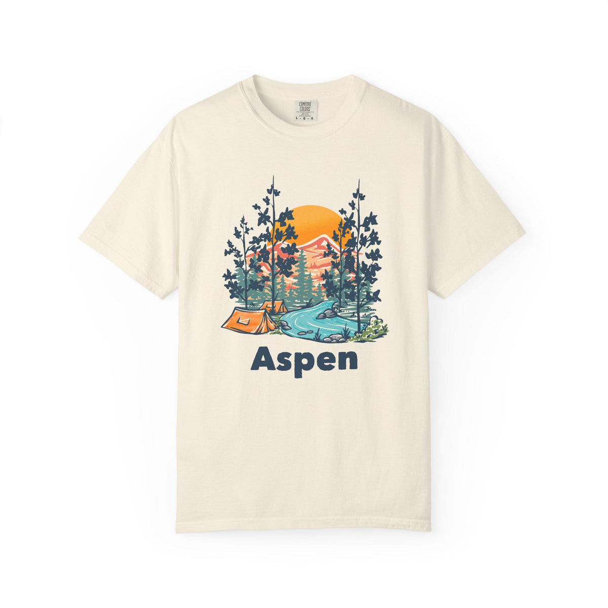 Aspen Colorado Graphic Tee Comfort Colors Retro Unisex Aspen T shirt Graphic Tee – Aesthetic Look · Great Gift For Fans
