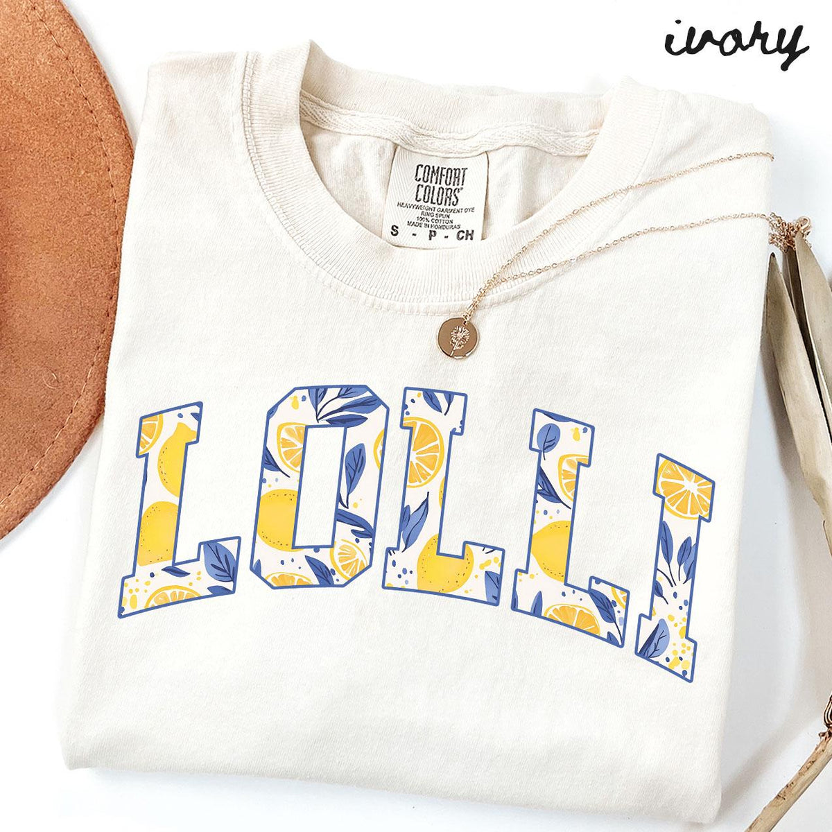 Lolli Comfort Colors Shirt Grandma TShirt Mother39s Day Gifts New Grandmother Tee Womens Summer Lemon Graphic Tee – Feel-Good Design · Perfect For Daily Wear