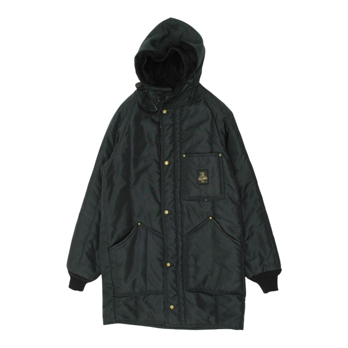 RefrigiWear Long Padded Coat Vintage Mens Navy Hooded Designer Outerwear Graphic Tee – Premium Graphic · High-Quality Print