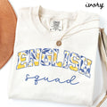 English Comfort Colors Shirt Teacher Tee English TShirt Back to School English Department Gifts Language Arts Tee Crew Squad Graphic Tee – Warm & Stylish · Great Gift For Fans