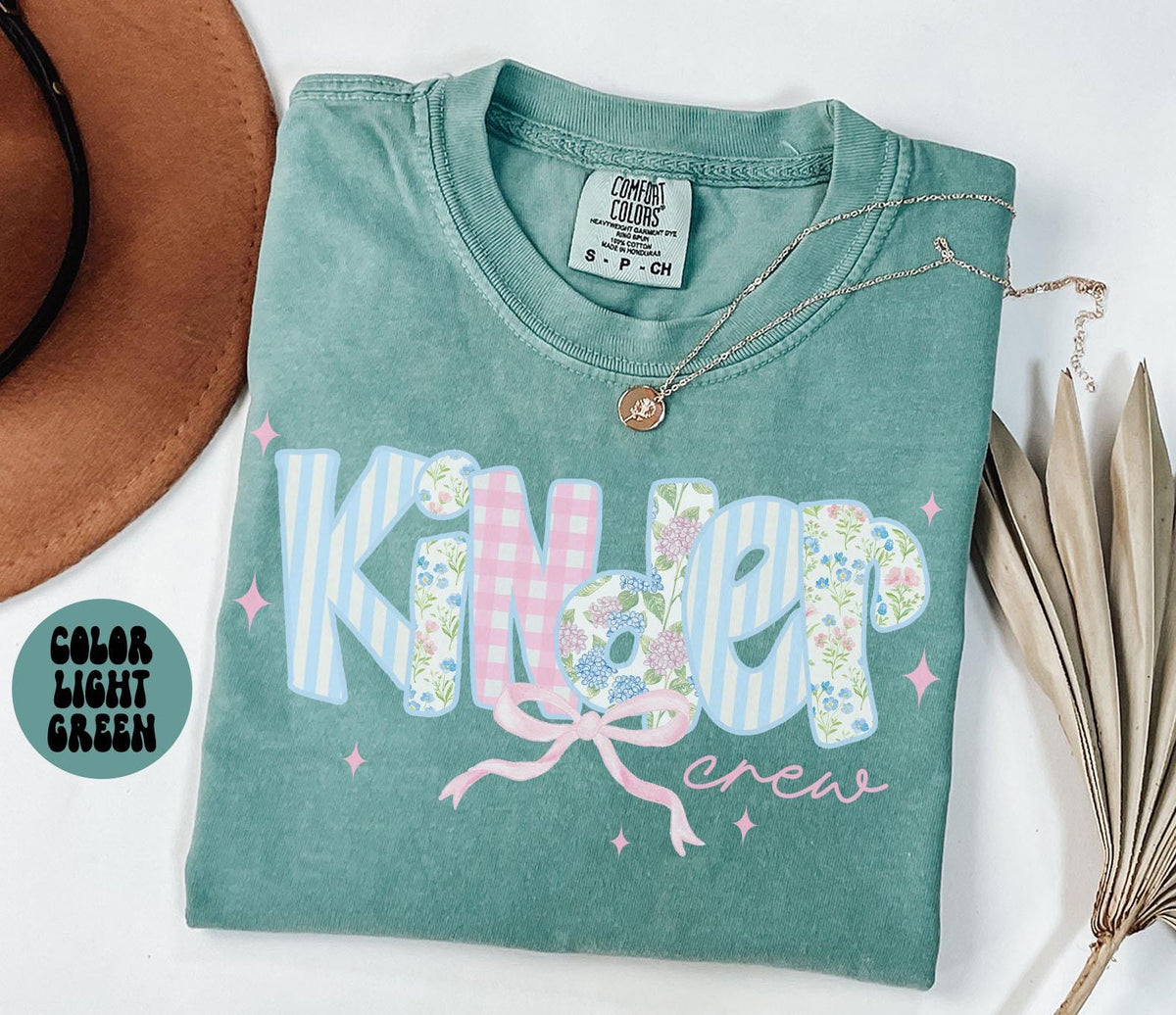 Kindergarten Comfort Colors Shirt Teacher Team TShirts Kindergarten Tee Back to School Kindergarten Department Gifts Crew Graphic Tee – Feel-Good Design · Must-Have Style