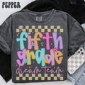 Comfort Colors Fifth Grade Shirt Teacher Tee 5th Grade TShirt Back to School Fifth Grade Department Gifts Crew Squad Graphic Tee – Warm & Stylish · Perfect For Daily Wear