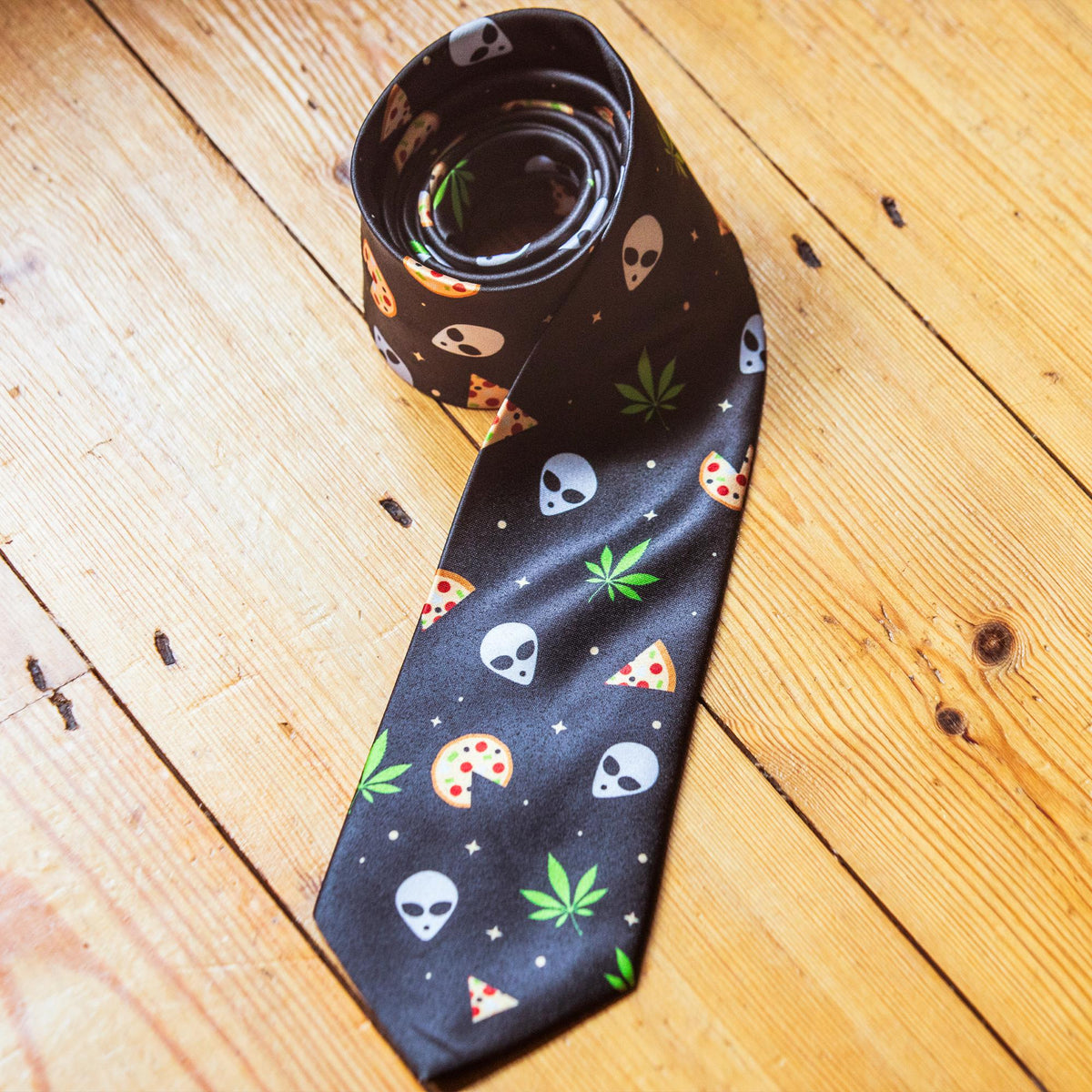 Unique Father39s Day Gift Pizza Weed Alien Necktie Retirement Gift Gifts For Grandpa Funny Neckties 420 Ties Weed Ties Pot NeckTies Graphic Tee – Everyday Comfort · Must-Have Style