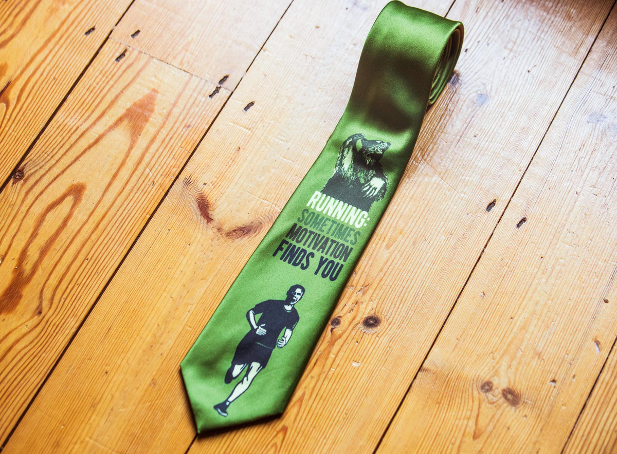 Unique Father39s Day Gift Running Motivation Finds You Bear Necktie Necktie For WorkGifts For Grandpa Funny Neckties Outdoorsy Ties Graphic Tee – Fan Favorite · Great Gift For Fans