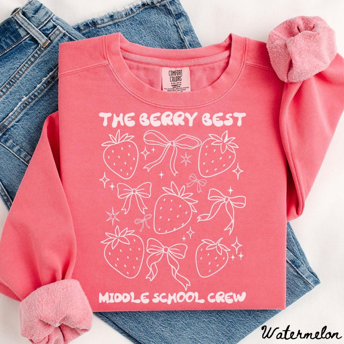Comfort Colors Middle School Squad Sweatshirt Teacher Team Crewneck Back to School Shirt Middle School Department Sweatshirt – Aesthetic Look · High-Quality Print