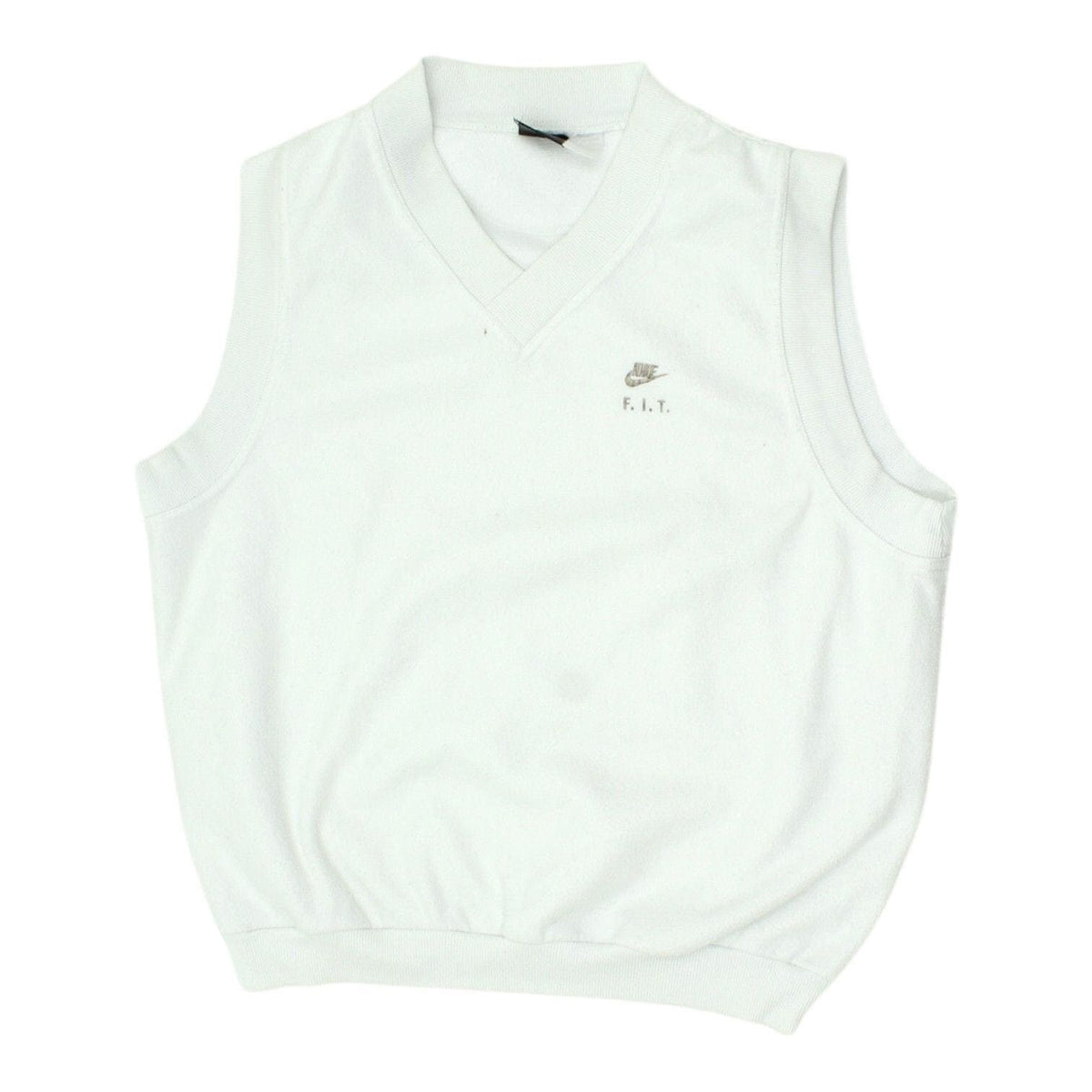 Nike FIT Sweater Vest Vintage Mens White Sleeveless VNeck Sports Sweatshirt Sweatshirt – Soft Feel · Perfect For Daily Wear