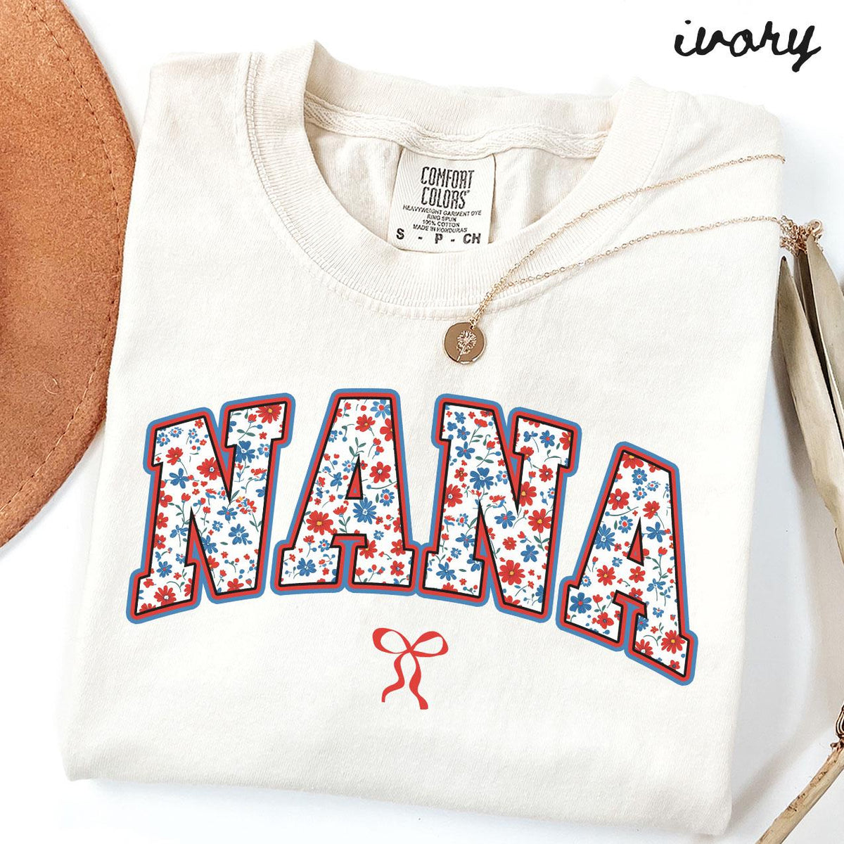 Nana Comfort Colors Shirt 4th of July Grandma TShirt Mother39s Day Gifts New Grandmother Tee Fourth of July Shirts Womens Graphic Tee – Aesthetic Look · Perfect For Daily Wear