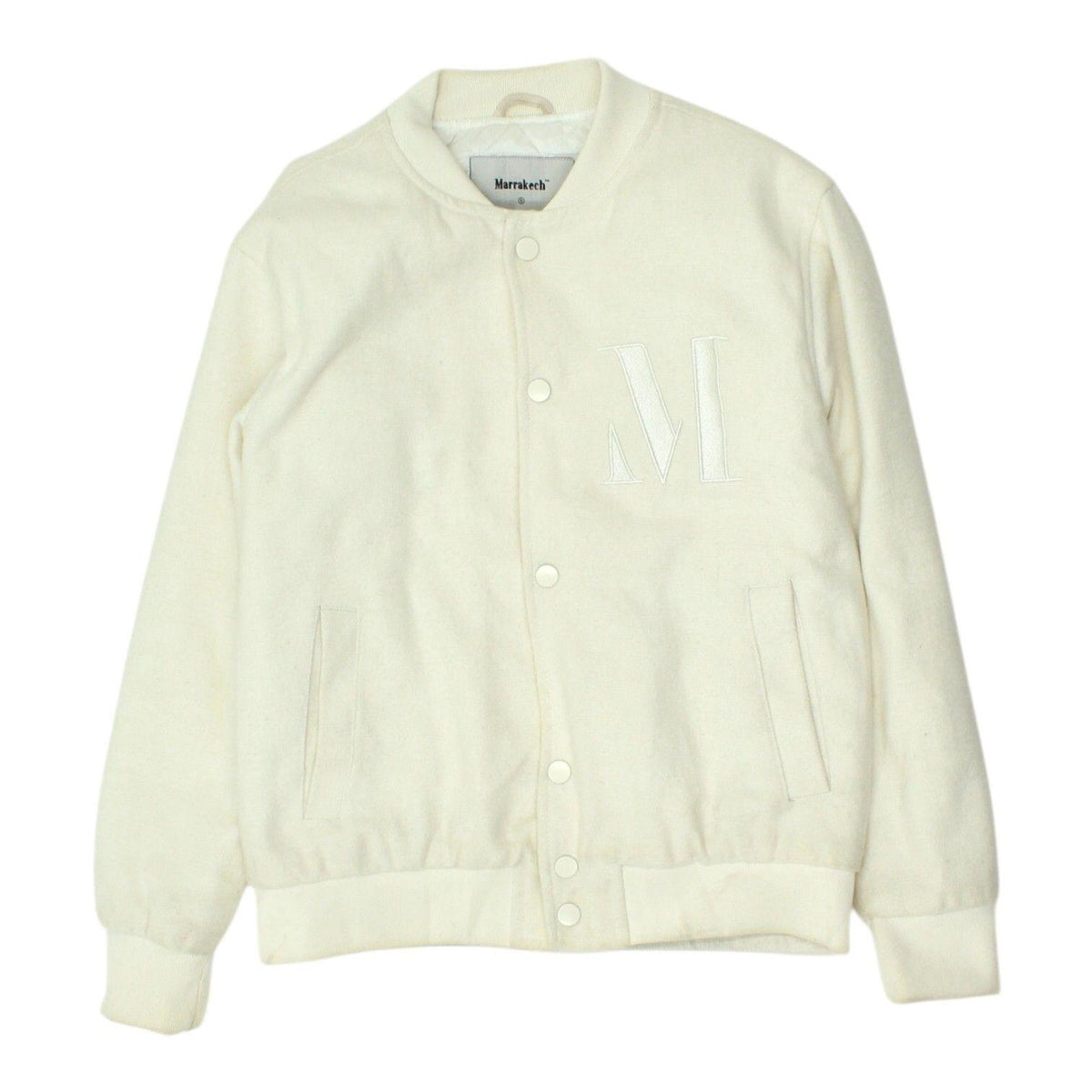 Marrakech Quilted Mens Jacket Vintage White Lightweight Button Up Outerwear Graphic Tee – Warm & Stylish · Perfect For Daily Wear