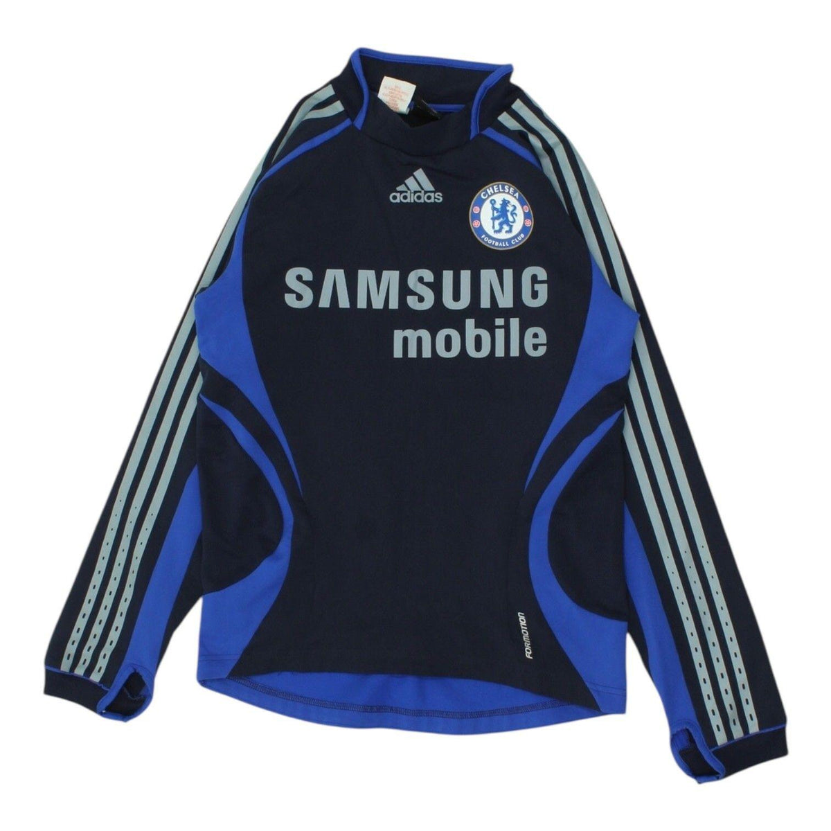 Chelsea FC Training Top Vintage 0607 Mens Grey Adidas Football Drill Jacket Graphic Tee – Easygoing Wear · Great Gift For Fans