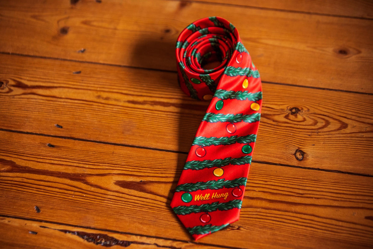 Christmas Ties Father39s Day Gift Well Hung Garland Ties Necktie For Work Gift For Dad Christmas Gifts Funny Neckties Innuendo Ties Graphic Tee – Easygoing Wear · Great Gift For Fans