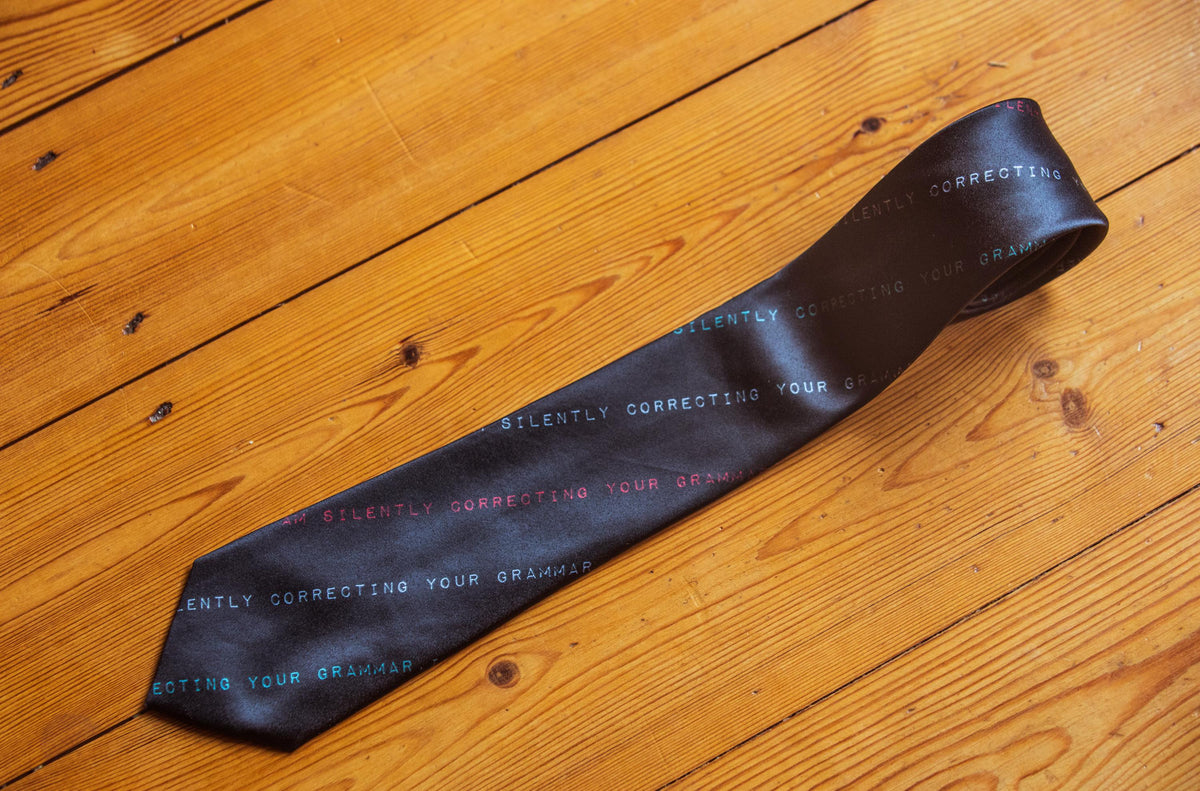Unique Father39s Day Gift Silently Correcting Your Grammar Necktie For Work Gift For Dad Gifts For A Father Funny Neckties Teacher Gift Graphic Tee – Warm & Stylish · Must-Have Style