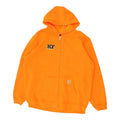 Carhartt Mens Orange Hoodie Vintage Hooded Full Zip Workwear Logo Hoody Hoodie – Warm & Stylish · Trending Graphic Apparel