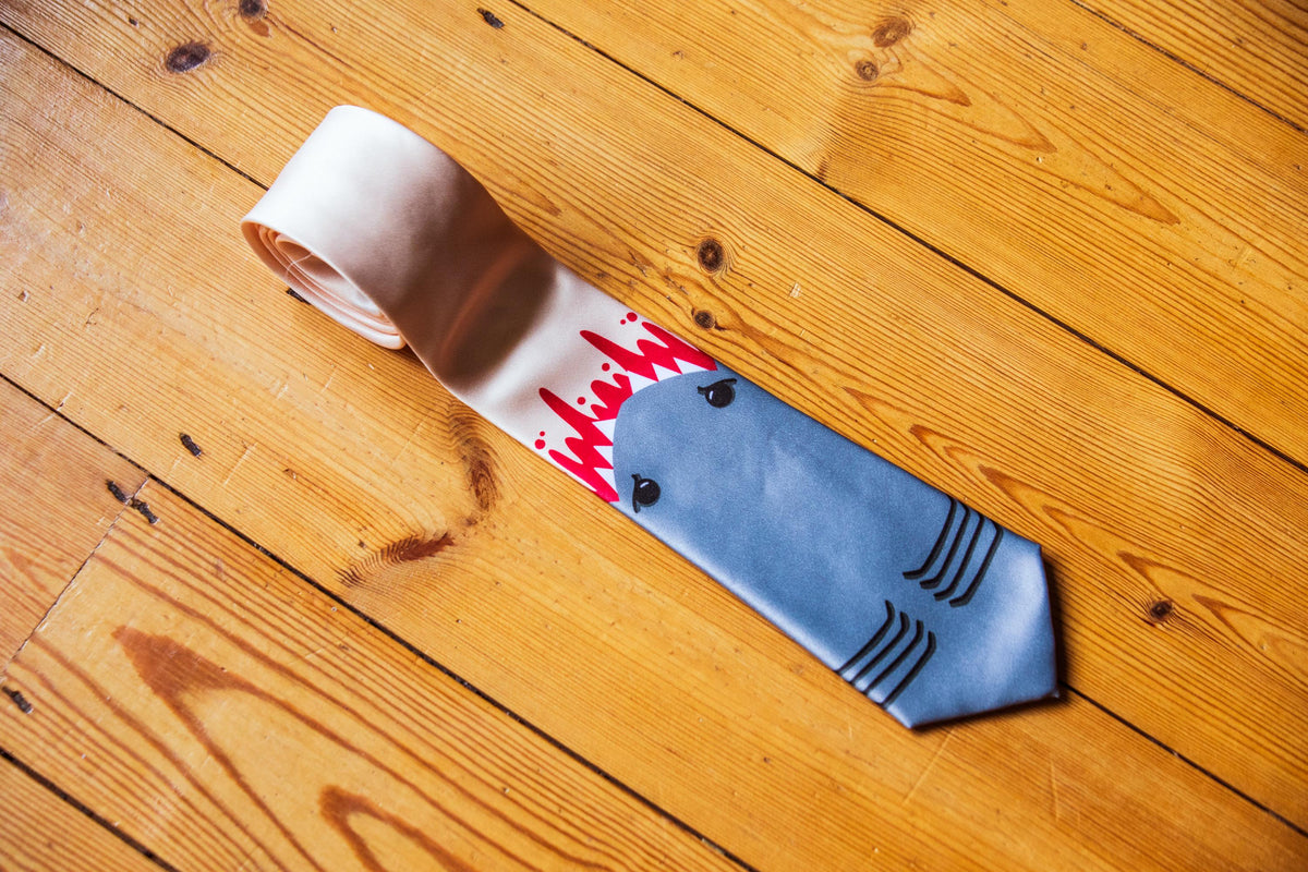 Gifts For Shark Lovers Father39s Day Gift Shark Attack Necktie For Work Gift For Dad Pun Gifts Funny Neckties Shark Pattern Necktie Graphic Tee – Warm & Stylish · Perfect For Daily Wear