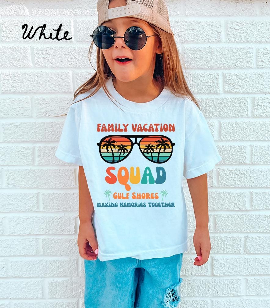 Gulf Shores Kids Shirt Family Vacation Shirts Matching Group Shirts Family Trip Tshirt Family Matching Tee Boys and Girls Graphic Tee – Fan Favorite · Trending Graphic Apparel