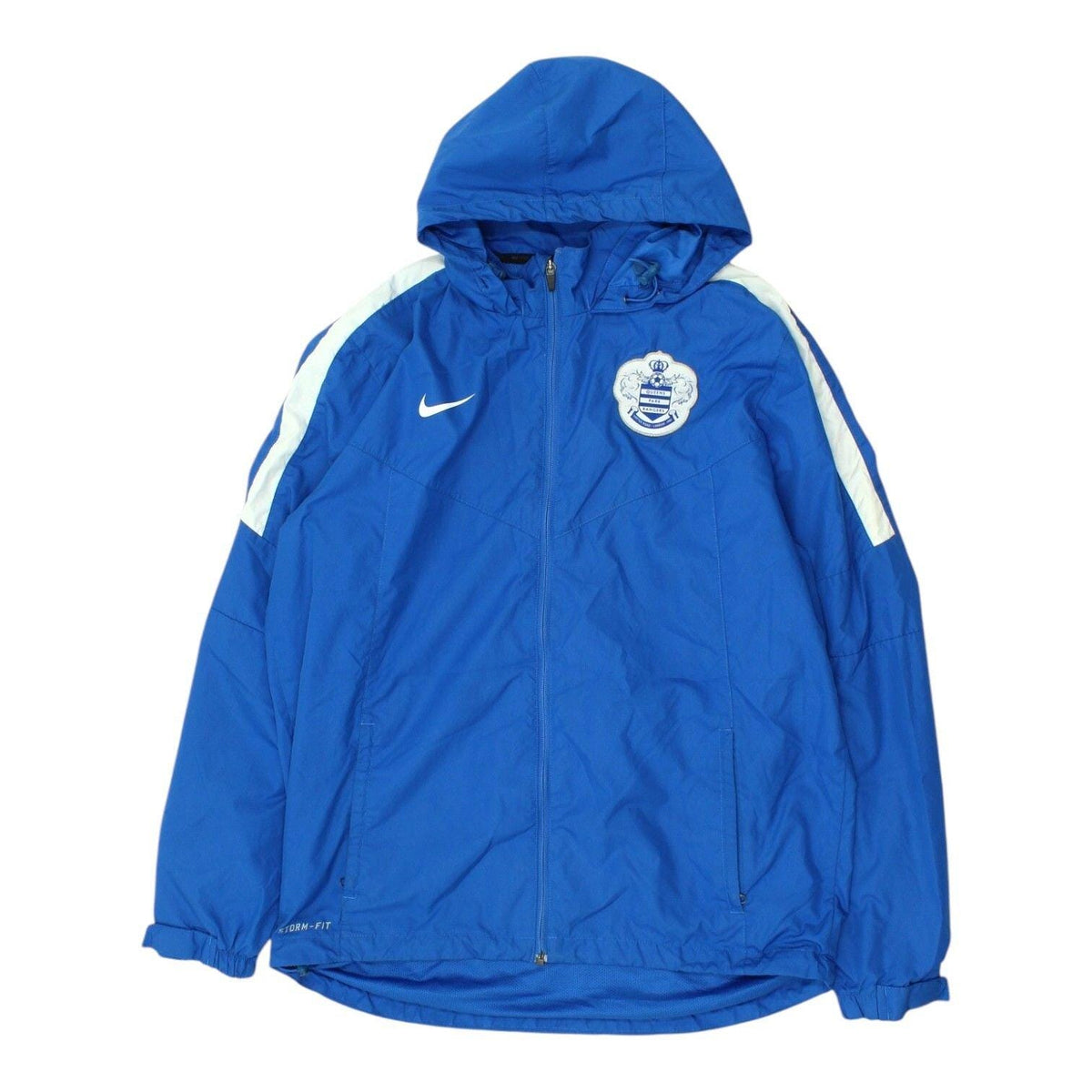 QPR Mens Blue Jacket Nike StormFIT Football Raincoat Graphic Tee – Bold Style · High-Quality Print