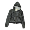 Hurley Womens Leather Jacket Black Moto Biker Style Designer Outerwear Graphic Tee – Feel-Good Design · Must-Have Style