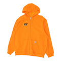 Carhartt Mens Orange Hoodie Zip Up Workwear Logo Outdoor Jacket Hoodie – Soft Feel · High-Quality Print