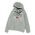 Chaps Mens Grey Hoodie Designer Pullover Hooded Sweatshirt Spellout Logo Hoody Hoodie – Cozy Vibes · High-Quality Print