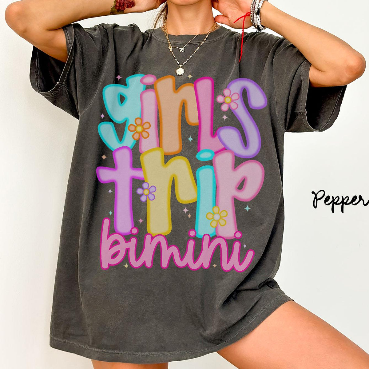 Comfort Colors Girls Trip Shirts Bimini Bahamas Matching TShirts Vacation Gifts Group Tees Girls Night Out Girls Weekend Graphic Tee – Warm & Stylish · Trending Graphic Apparel