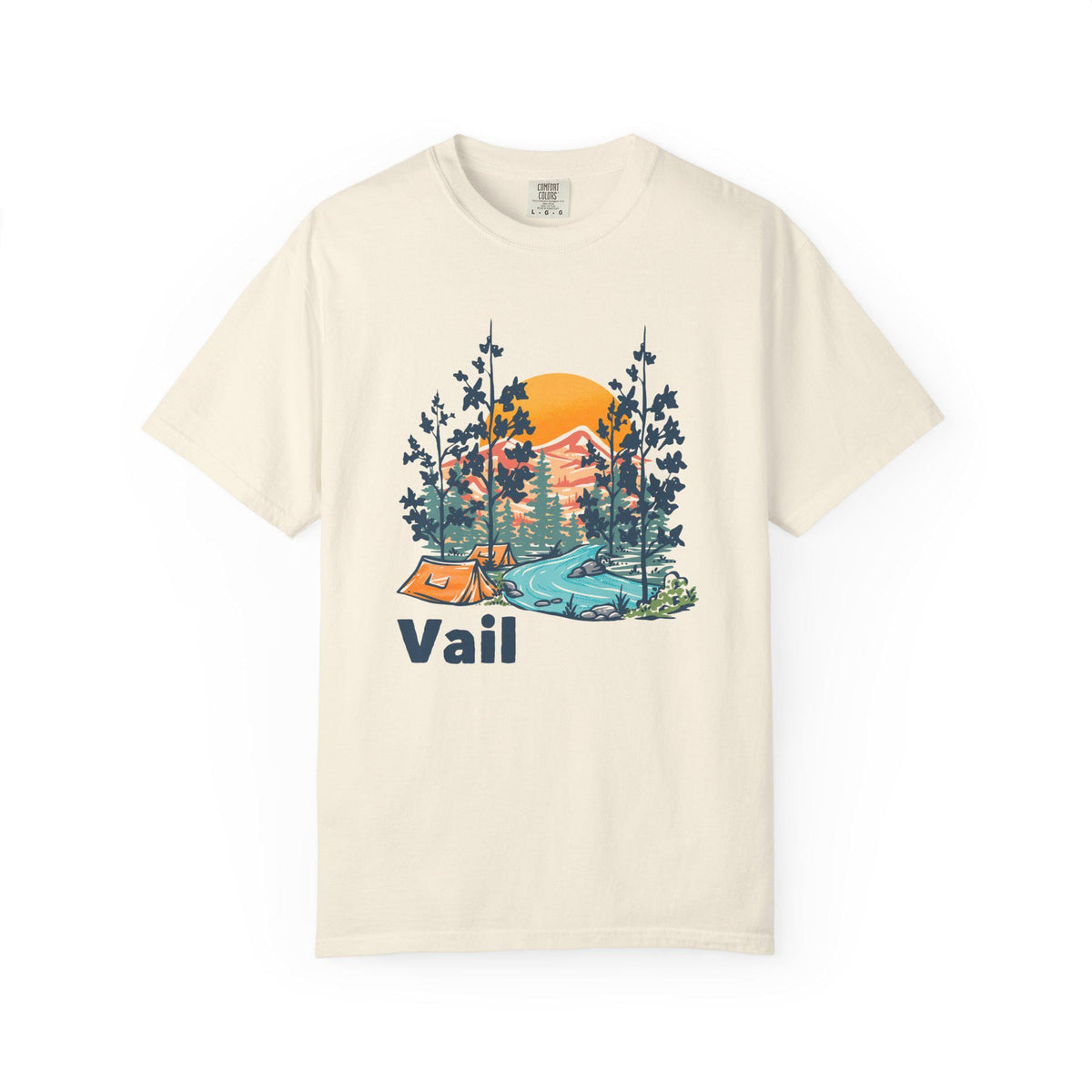 Vail Colorado Graphic Tee Comfort Colors Retro Unisex Vail T shirt Graphic Tee – Everyday Comfort · Trending Graphic Apparel