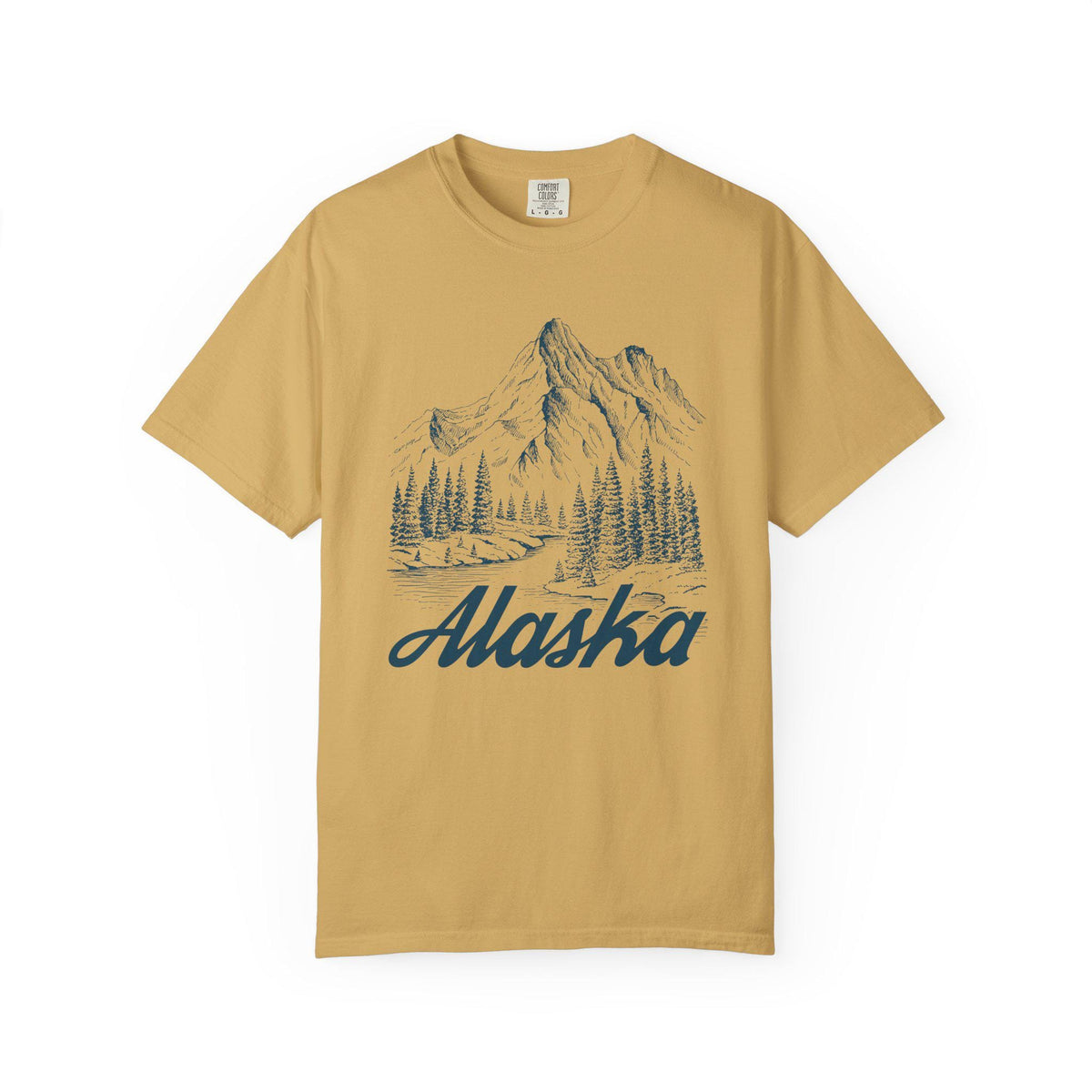 Alaska Graphic Tee Mountain Illustration Alaska T Shirt Graphic Tee – Feel-Good Design · Perfect For Daily Wear