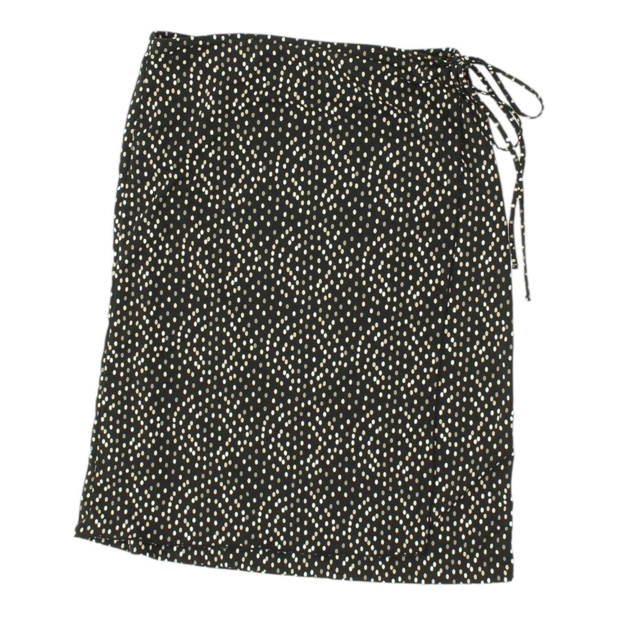 DKNY Womens Black Skirt Vintage Polka Dot Side Tie Knee Length Summer Wear Graphic Tee – Soft Feel · Must-Have Style