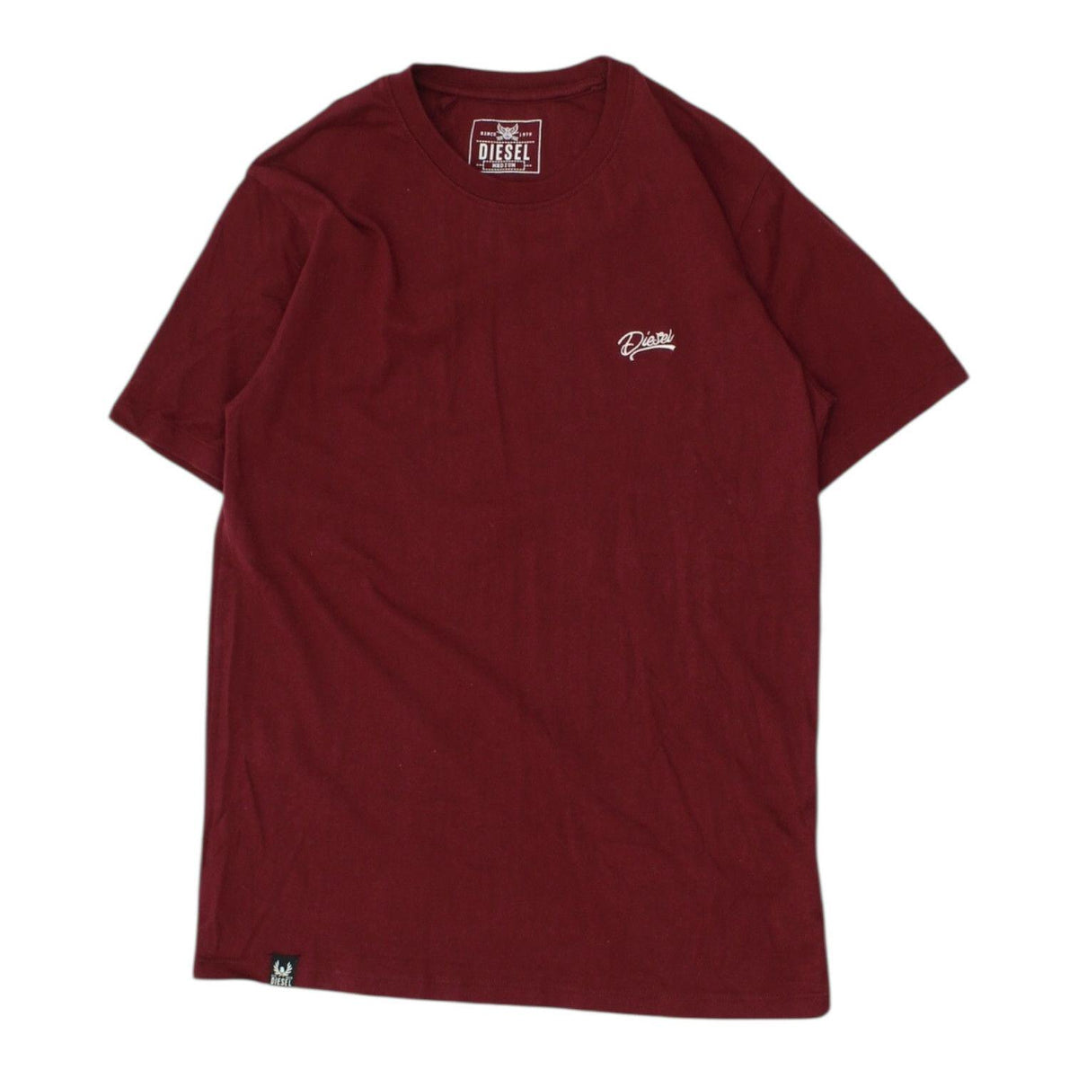 Diesel Mens Burgundy Tshirt Casual Designer Crew Neck Short Sleeve Tee Shirt Graphic Tee – Aesthetic Look · Trending Graphic Apparel