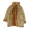 Womens Suede Fur Coat Vintage Brown Outerwear Luxury High End Jacket Graphic Tee – Aesthetic Look · High-Quality Print