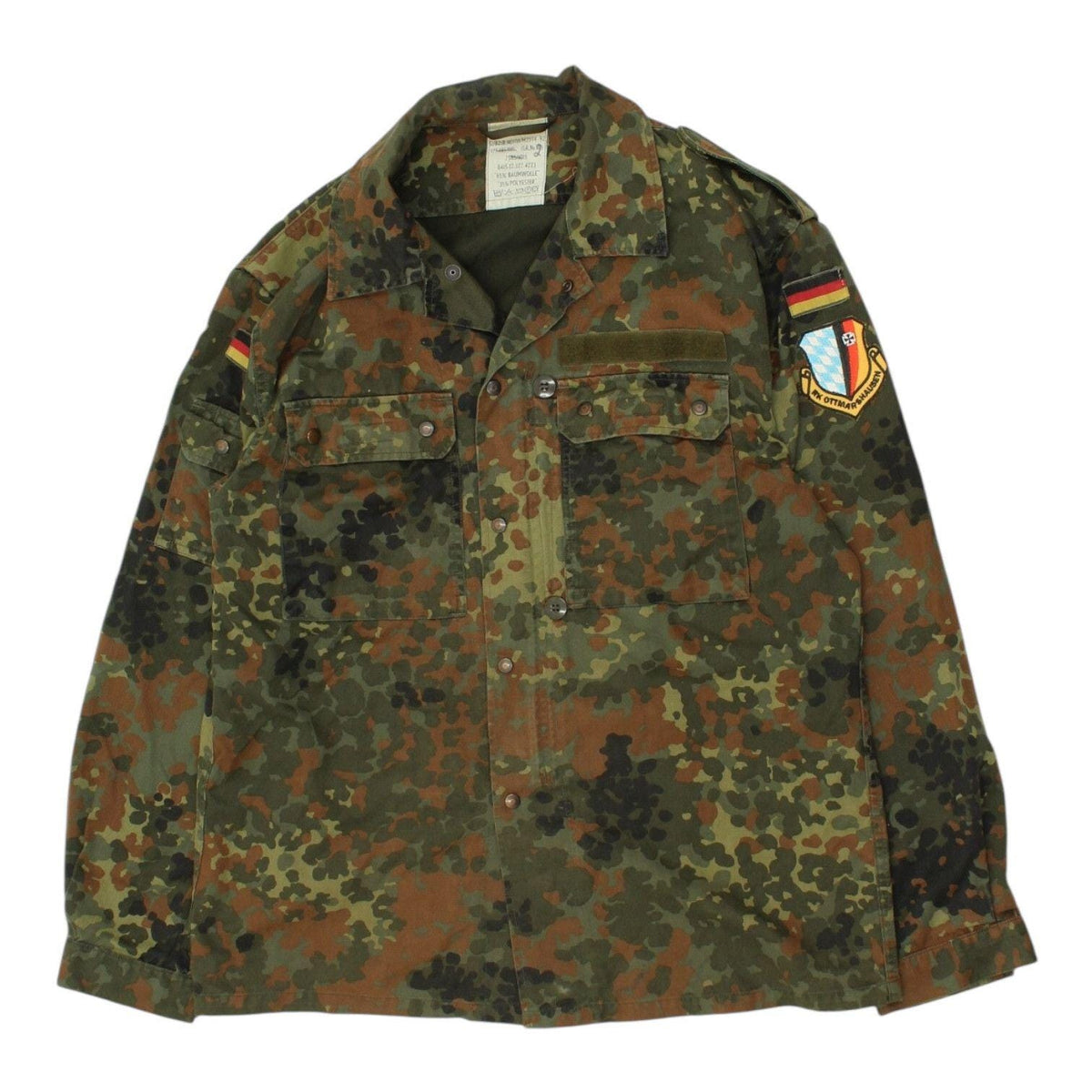 Vintage Camouflage Shirt Jacket Mens German Military Army Armed Forces Collar Graphic Tee – Premium Graphic · Must-Have Style